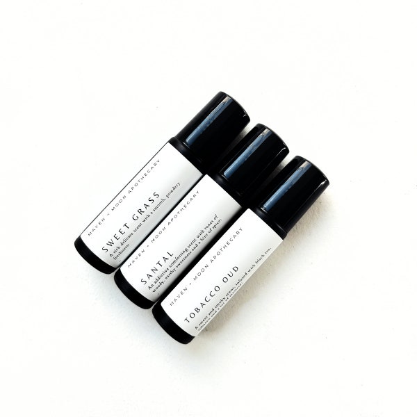 Luxury Perfume Oils - Handcrafted | Roller Ball | Exotic Essential Oils | Minimalist | Artisan | Aromatherapy Gift