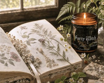 Faery Witch Candle | Floral Botanical Fragrance for Wonder & Delight - 8 oz