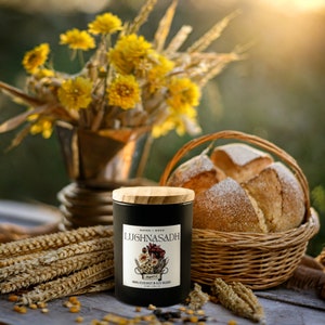 LUGHNASADH - 6 oz  Soy & Coconut Candle | Wheel of The Year | Celtic Sabbat | Wiccan | Wicca Sabbat | Witchy Candles | Vegan | Non-toxic