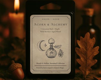 Fall Wax Melts – Hand Poured Autumn Clamshell Melts, Witchy Fall Scents, Handcrafted Autumn Melts, Witch Cottagecore Autumn Wax Melts