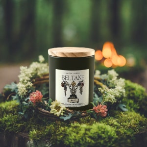 BELTANE - 6 oz  Soy & Coconut Candle | Wheel of The Year | Celtic Sabbat | Wiccan | Wicca Sabbat | Witchy Candles | Vegan | Non-toxic