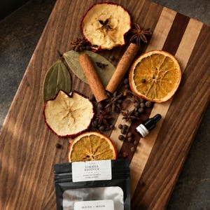 Autumn Ember Fall Simmer Pot | Orange, Apple, Cinnamon + Star Anise | 2 oz Botanical Simmer Blend