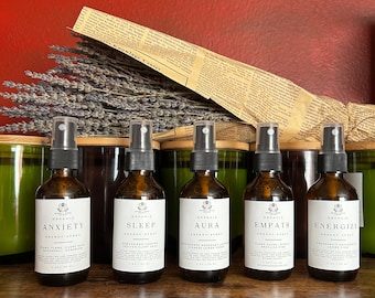 Energetic Cleansing Protection Sprays ~ Aura Cleansing ~ Empath Protection ~ Anxiety Reducing ~ Sleep Sprays