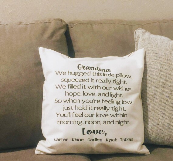Personalized Pillow Grandma Pillow Grandma Gift Throw Etsy