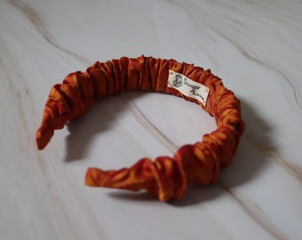 Wide silk or velvet headband