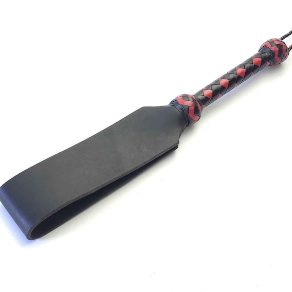 Black Latigo Slapper With Red and Black Handle