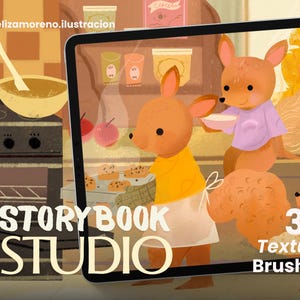 Storybook studio - Procreate, Procreate Brushes, digital art brushes, Procreate Ipad Pro, Brushes bundle, texture brushes