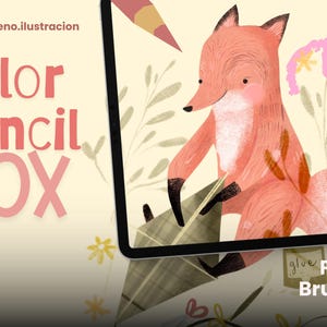 Color Pencil Box – Colored Pencil Brushes for Procreate | Soft Color, Cozy Sketching & Natural Texture