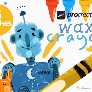 Wax Crayon brushes for Procreate