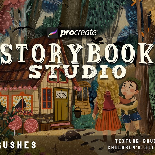 Storybook studio - Procreate, Procreate Brushes, digital art brushes, Procreate Ipad Pro, Brushes bundle, texture brushes