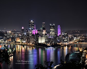 Pittsburgh Skyline - Pittsburgh Pa - Pittsburgh Night Photography - Pittsburgh Photography - Famous Skylines