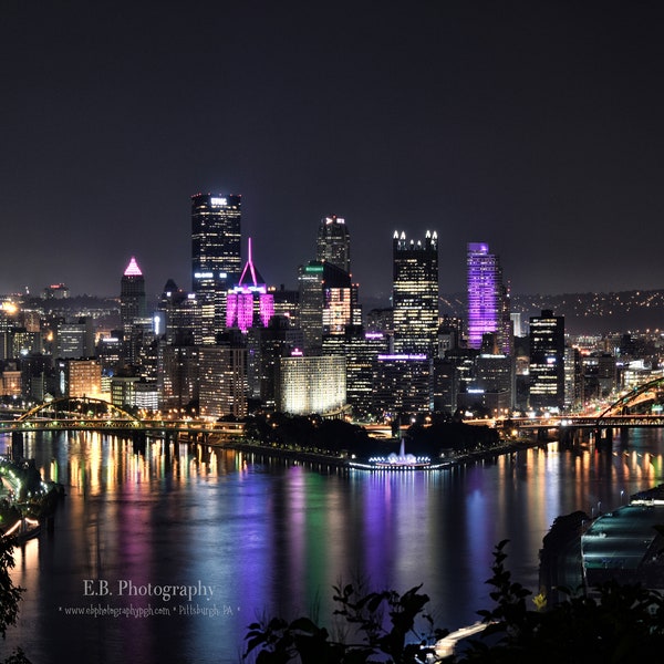 Pittsburgh Skyline - Pittsburgh Pa - Pittsburgh Night Photography - Pittsburgh Photography - Famous Skylines