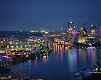 Pittsburgh Skyline - Pittsburgh Pa - Pittsburgh Night Photography - Pittsburgh Photography - Famous Skylines