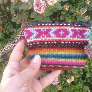 Beautiful Handmade sheep wool coin purse Small bag