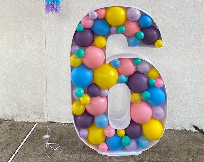 l Giant balloon mosaic letters and Numbers. Cutout 3ft Foamboard Mosaic. Mosaic Number Mosaic Letter