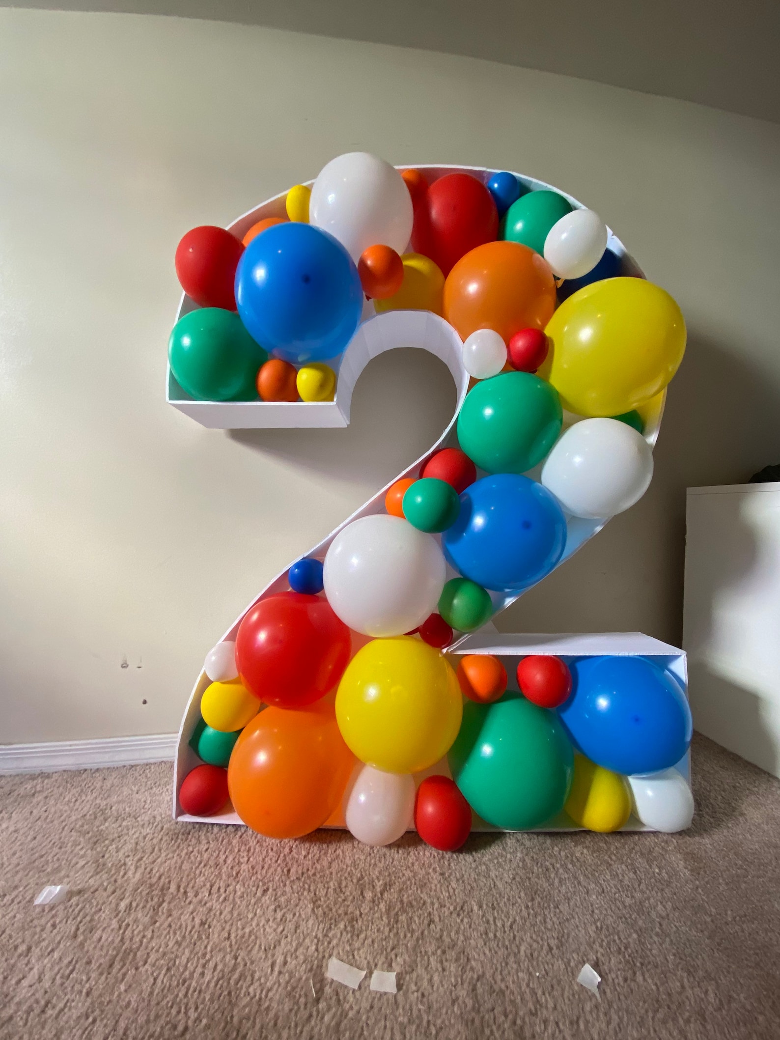 L 4ft Giant Balloon Mosaic Letters and Numbers. Cutout 4ft Etsy