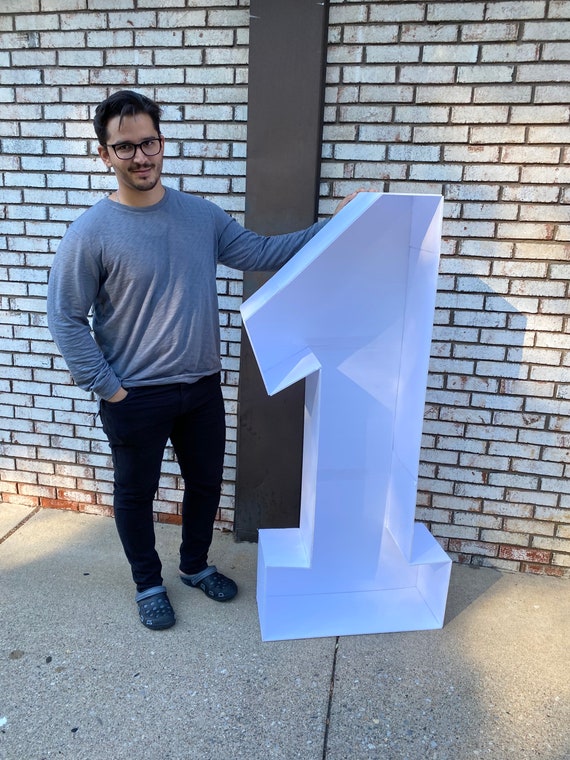 4ft Giant Balloon Mosaic Number or Letter, Foamboard Cutout - Etsy