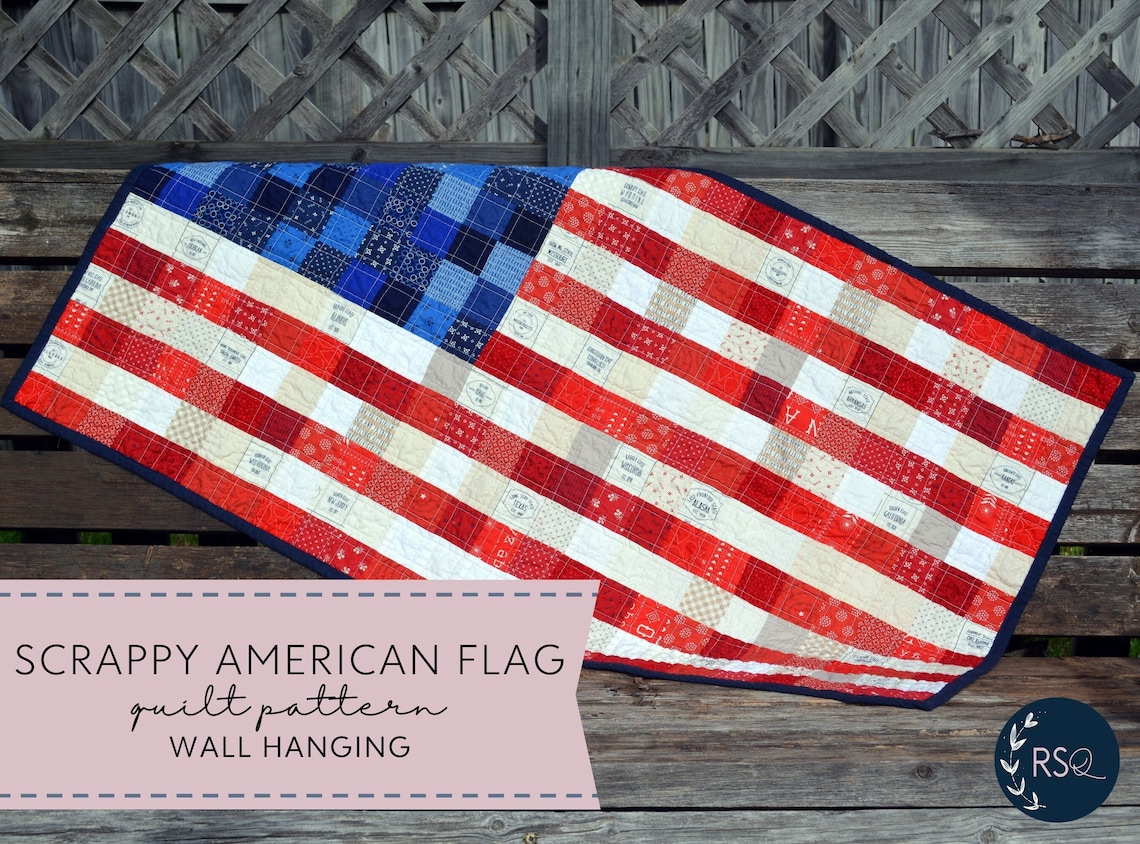 Quilt PATTERN American Flag Quilt Wall Hanging PDF File - Etsy