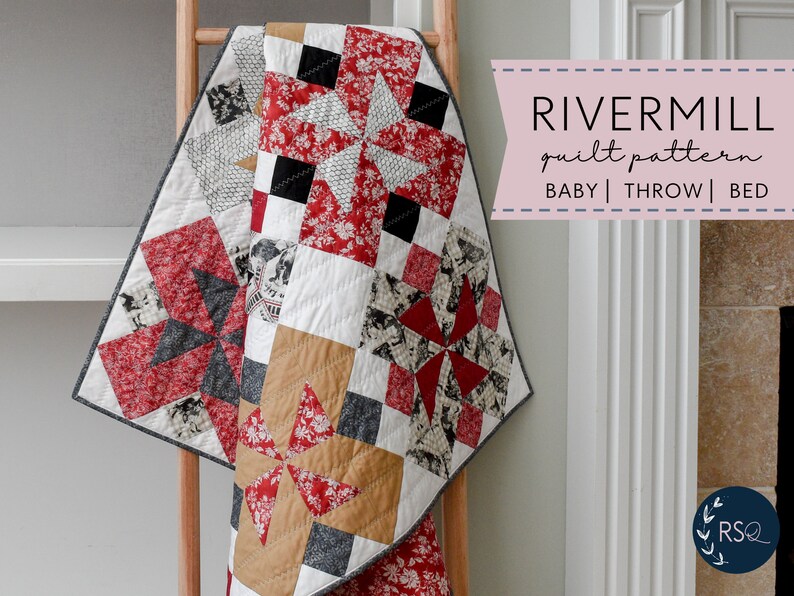 Quilt PATTERN Rivermill PDF image 5