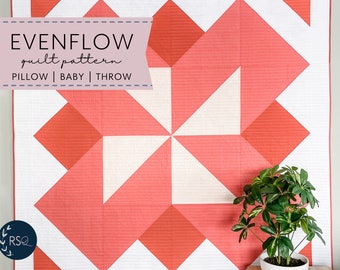 Quilt PATTERN - Evenflow Quilt PDF