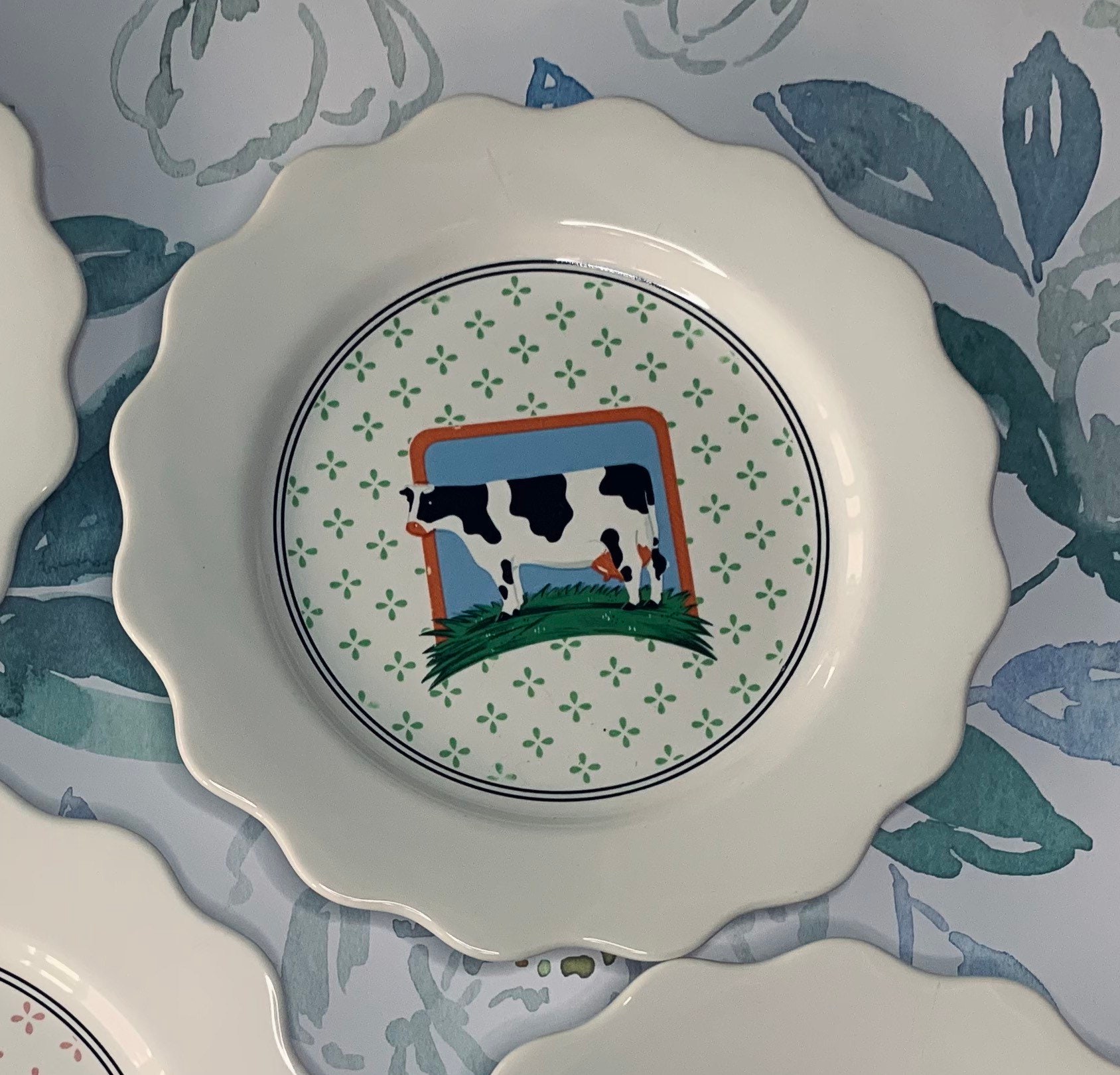 Farm Animal Vintage Plates by Vandor Country Pelzman Design Etsy