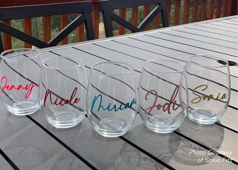 Personalized Stemless Wine Glass Stemless Wine Glasses Etsy