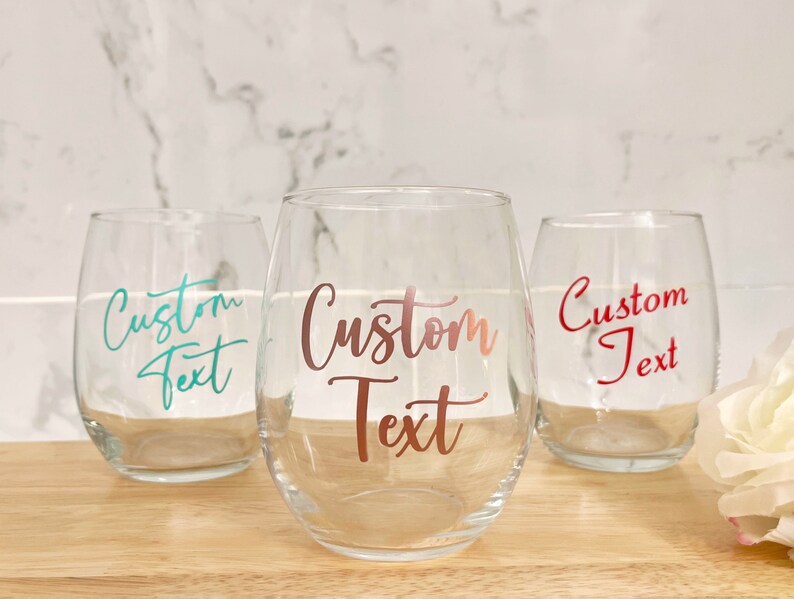 Personalized Stemless Wine Glass Stemless Wine Glasses Etsy
