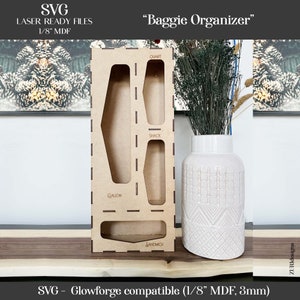 Baggie Organizer (SVG cut file) - Glowforge ready