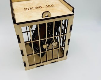 Phone Jail SVG laser ready file - Glowforge compatible