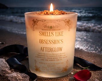 Smells Like Obsession's Afterglow Soy Candle | Mango & Coconut Cream | Marked by Obsession Dark Romance