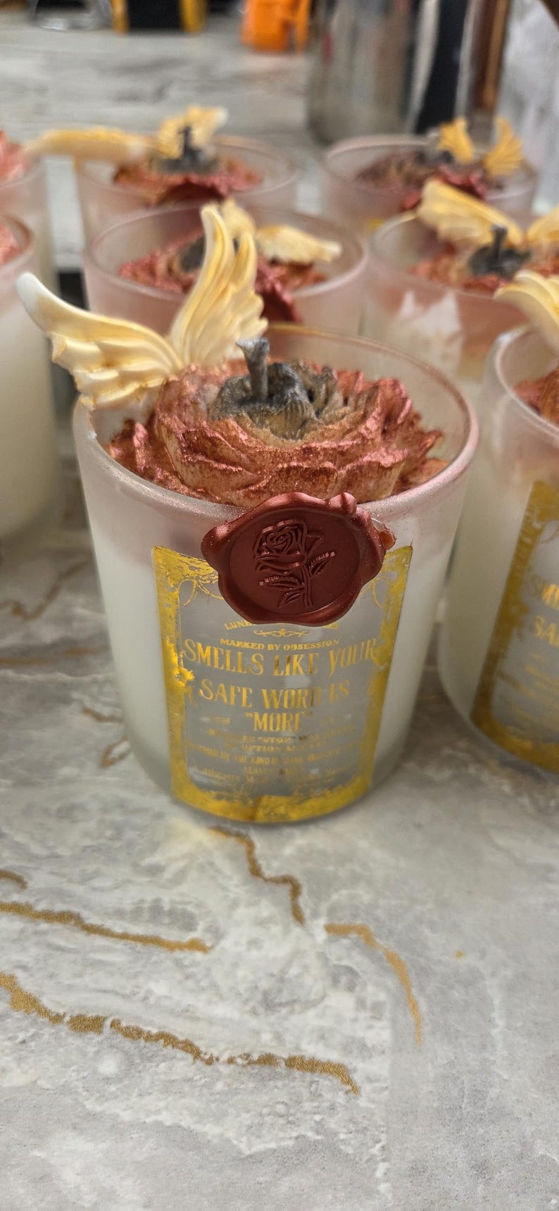 Smells Like Your Safe Word Is "More" | Cashmere Musk + Golden Santal Soy Candle | Marked by Obsession image 3