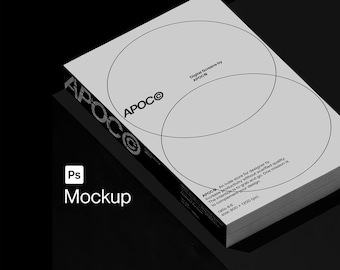 Book Architectural Mockup PSD – Minimal high-end expose spin book for Branding & Editorial