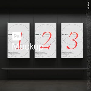 Poster/Monitor Mockup HD – PSD Frame Display for Branding, Posters & Office Use