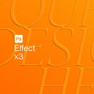 Embossed Paper Logo Mockup PSD – Letterpress UV Effect for Photoshop
