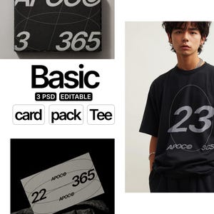 Pacchetto di mockup di branding brutalista: modelli PSD per biglietti da visita, scatole e confezioni di magliette