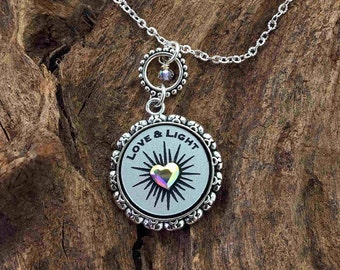 Love & Light Crystal Necklace (includes choice of blessing)