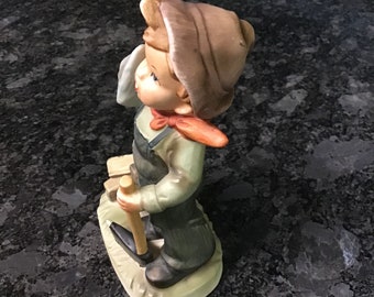 【5％OFF】 Import Napcoware Japan Napcoware Wood, Chopping Boy C-8749 アンティーク雑貨