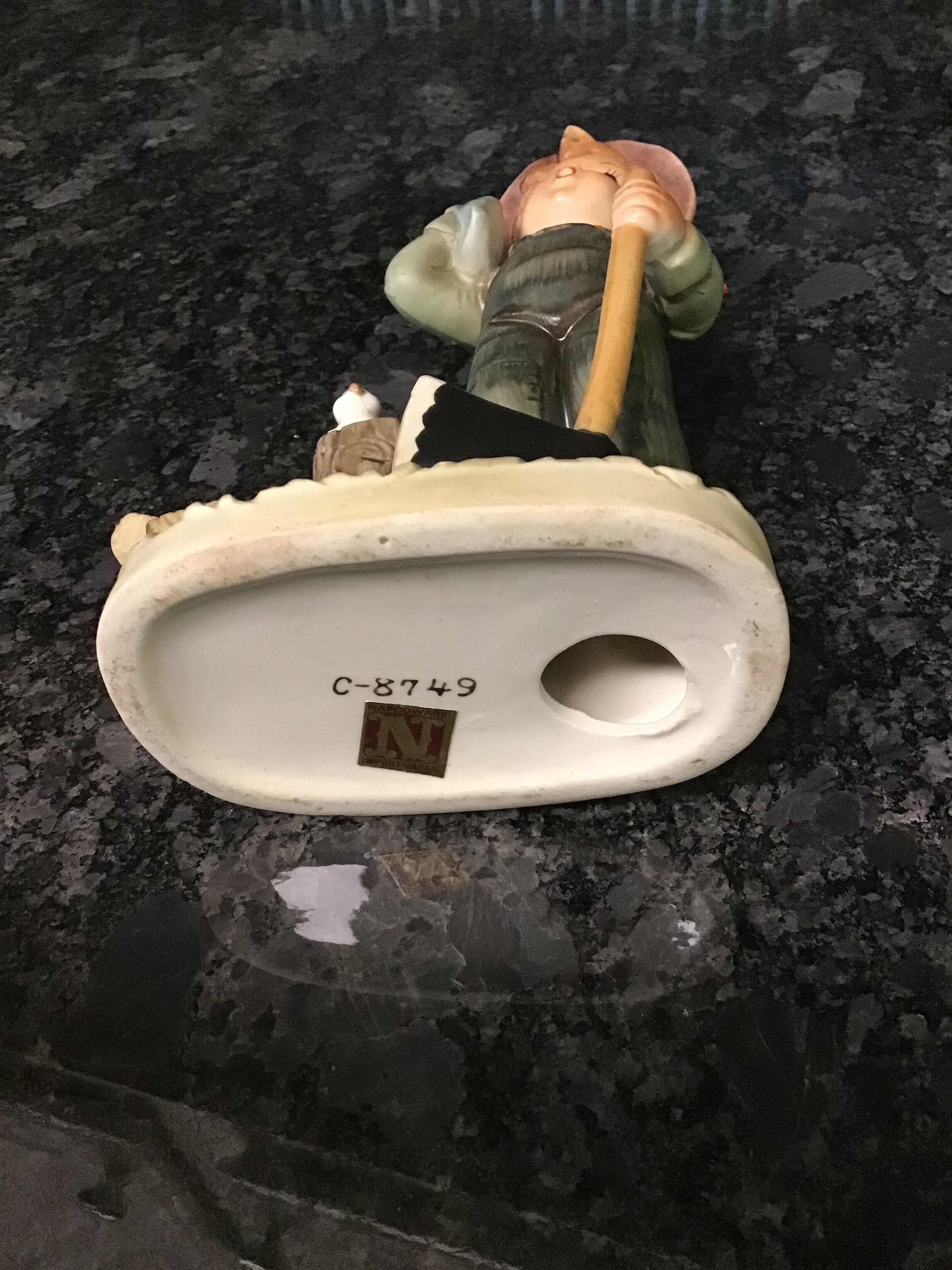 Napcoware Import Japan C-8749 Boy Chopping Wood, Napcoware Napcoware Import Japan C-8749 Boy Chopping Wood, Napcoware