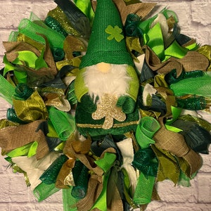 Leprechaun wreath, lucky wreath, St.Patrick’s day wreath, Irish wreath,St Patrick’s day decor, Irish knome wreath