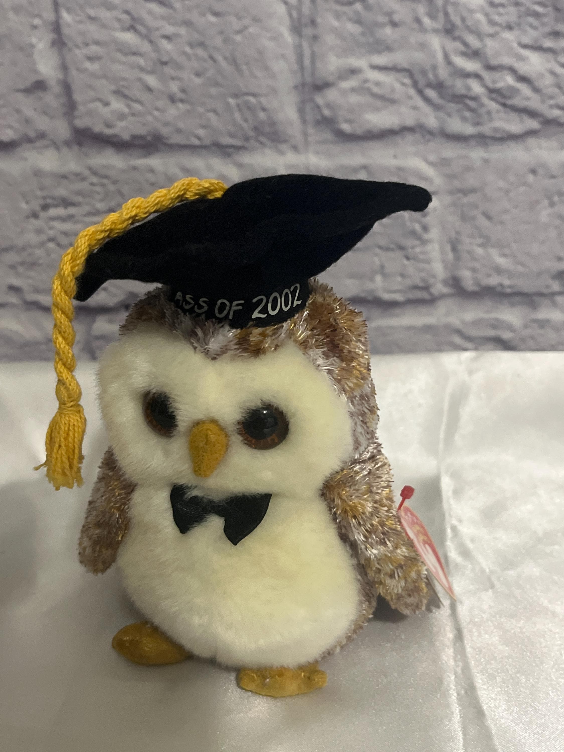 Vintage Smarter the Owl Ty Beanie Baby - Collectible Plush Toy