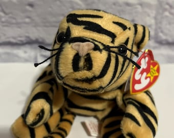 Gestreepte tijger TY-beanie baby, vintage knuffel, stijl 4065