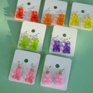 Gummy Bear Charm Earrings