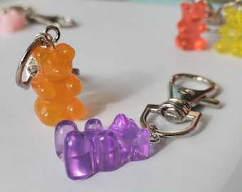 Gummy Bear Charm Keychain