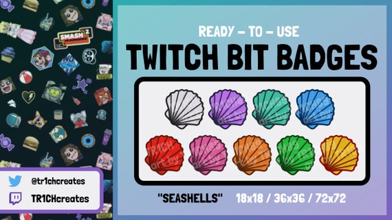 Seashell Twitch Bit Badges Ready To Use Seashells Cheer Etsy Seashell Twitch Bit Badges Ready To Use Seashells Cheer Etsy