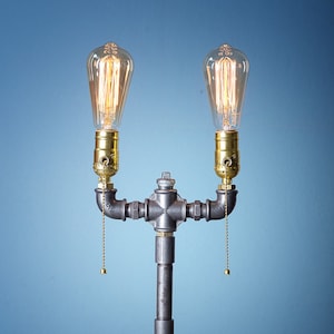 Handmade industrial desk lamp | Steampunk lighting | Metal Art