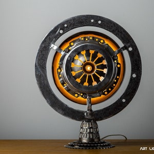 Industrial metal desk lamp | Steampunk lighting | Metal Art