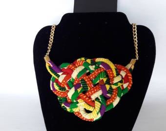Double inter-woven strand necklace