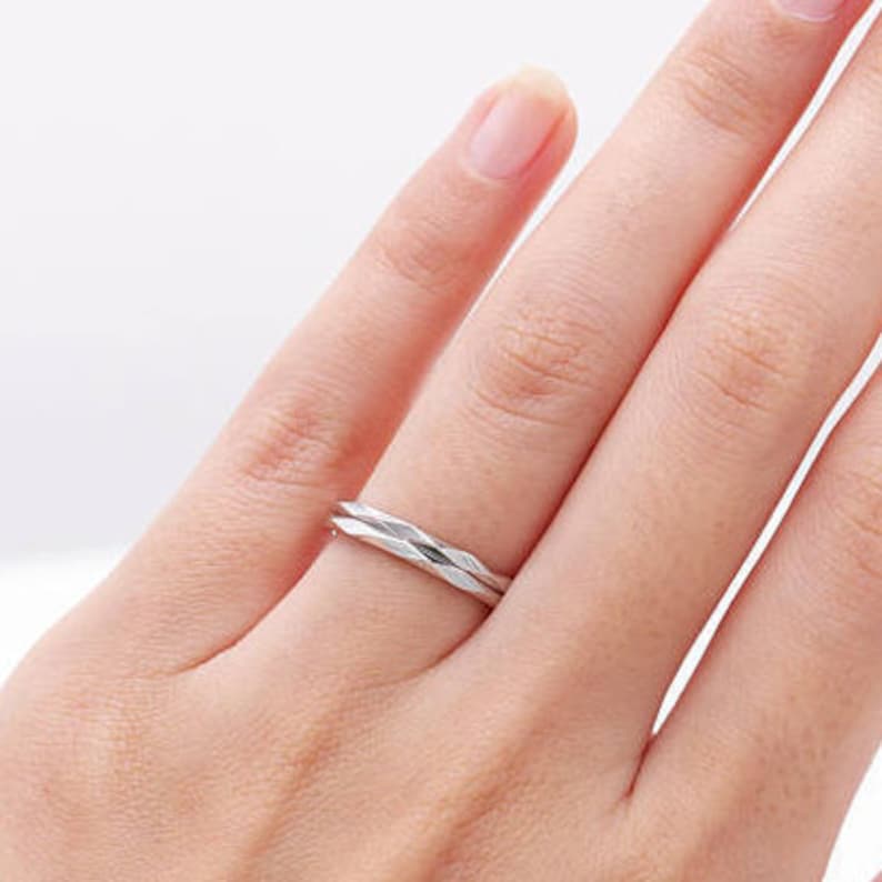 14K Gold Hammered Couple Ring Setcouple Rings Price/promise Etsy