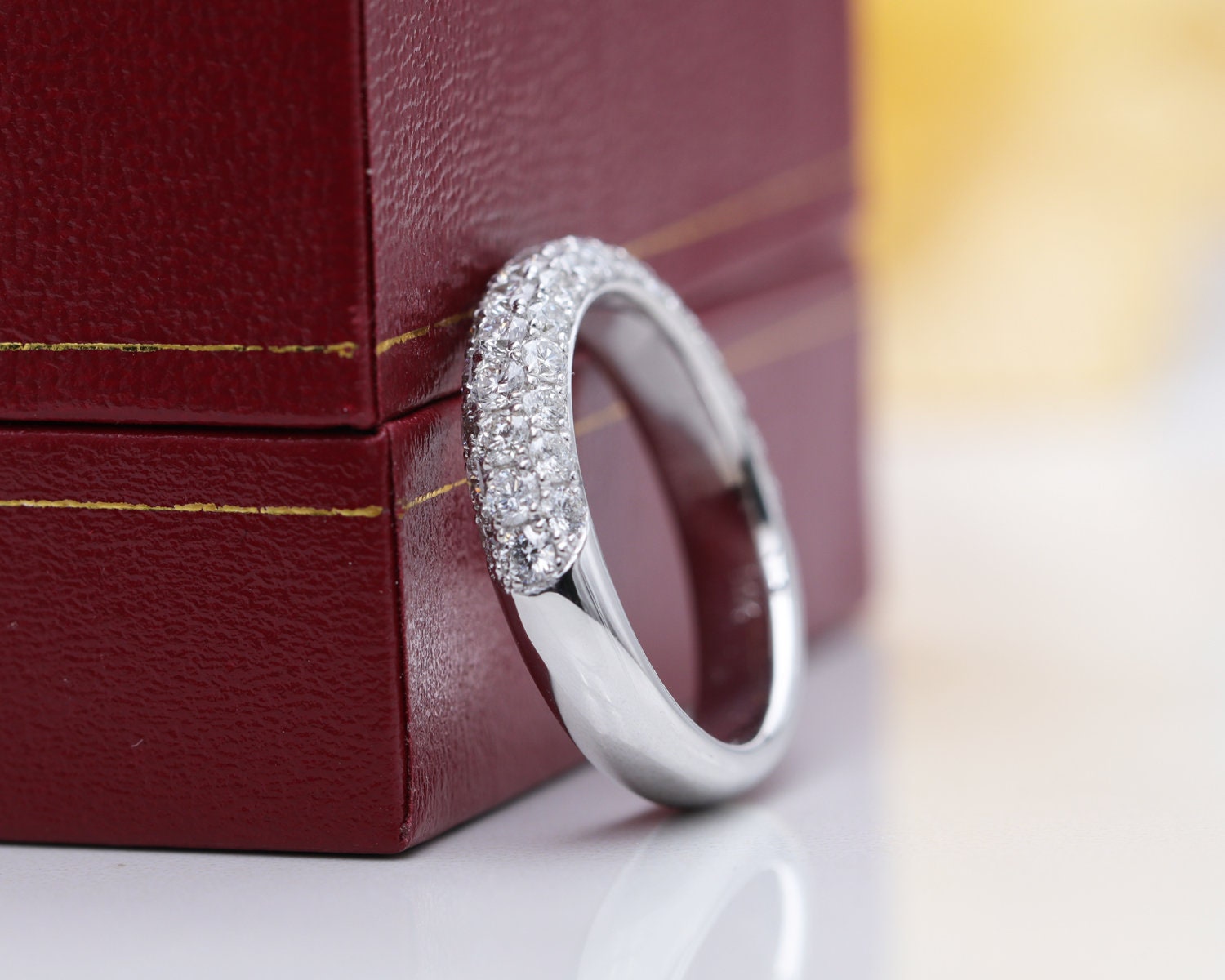 14kGold 2CT Moissanite Diamond Engagement Ring Set/Moissanite | Etsy