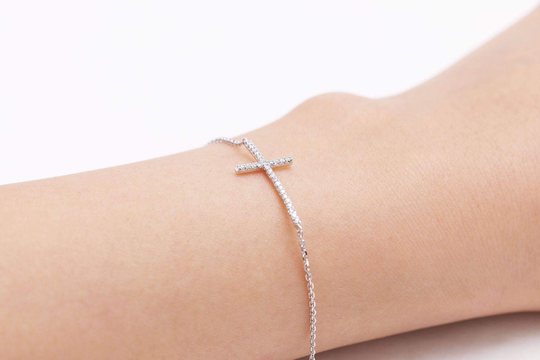 Sideways Cross Bracelet – Liven Company